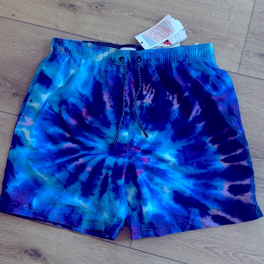 NWT Mens Tie Dye Swim Trunks